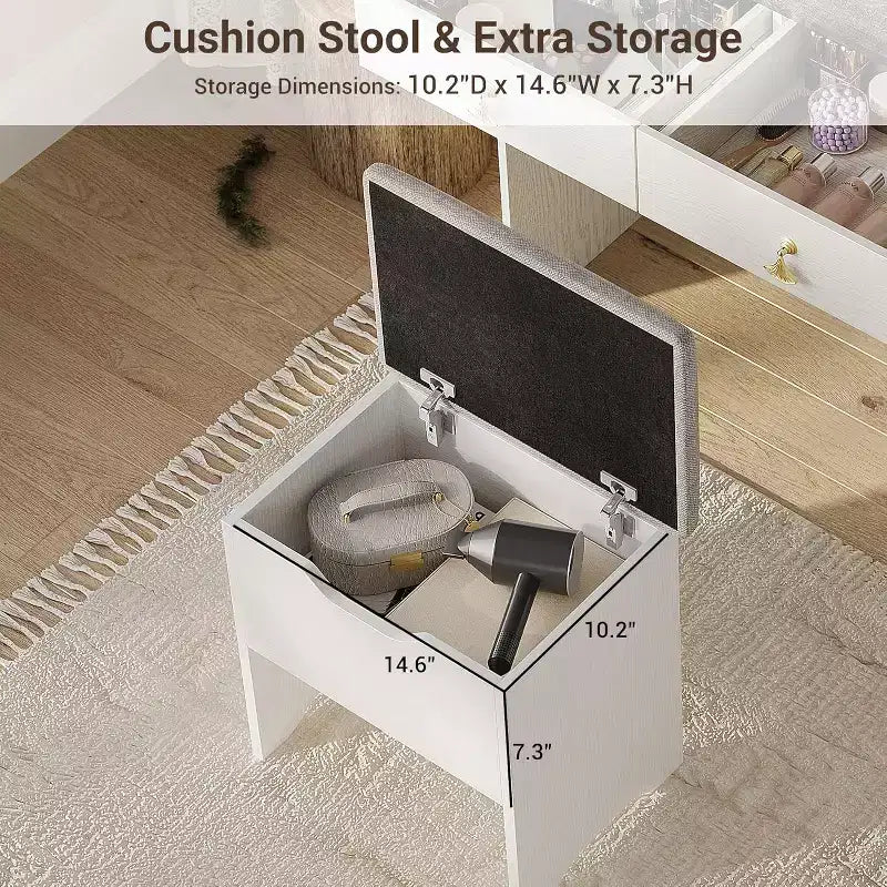 Coiffeuse avec miroir