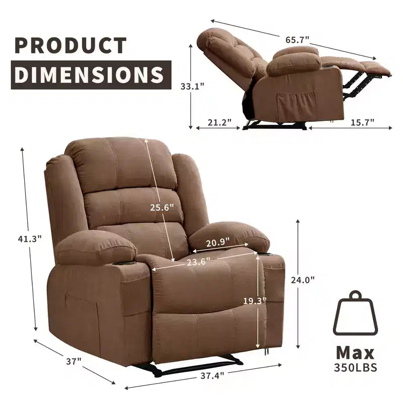 Fauteuil inclinable large pour adultes