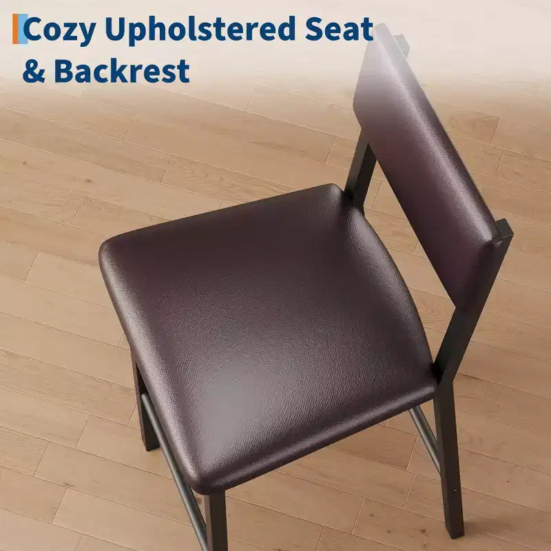 Table et chaises pour quatre personnes ; repose-pieds ; table de bar