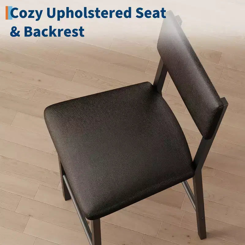 Table et chaises pour quatre personnes ; repose-pieds ; table de bar