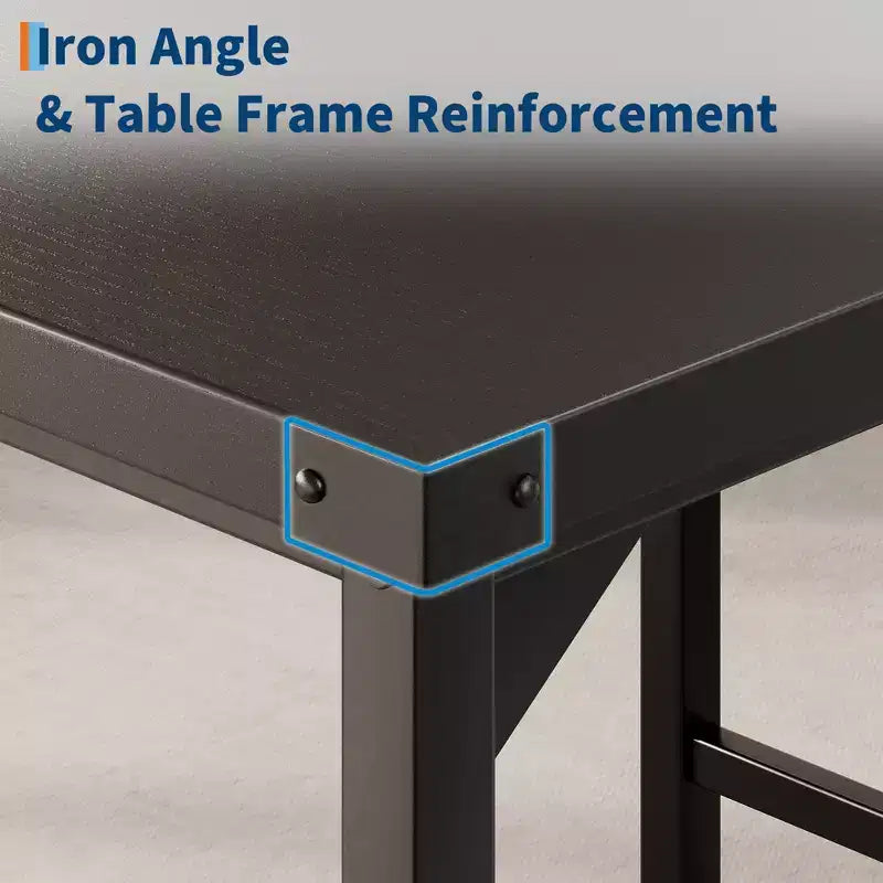 Table et chaises pour quatre personnes ; repose-pieds ; table de bar