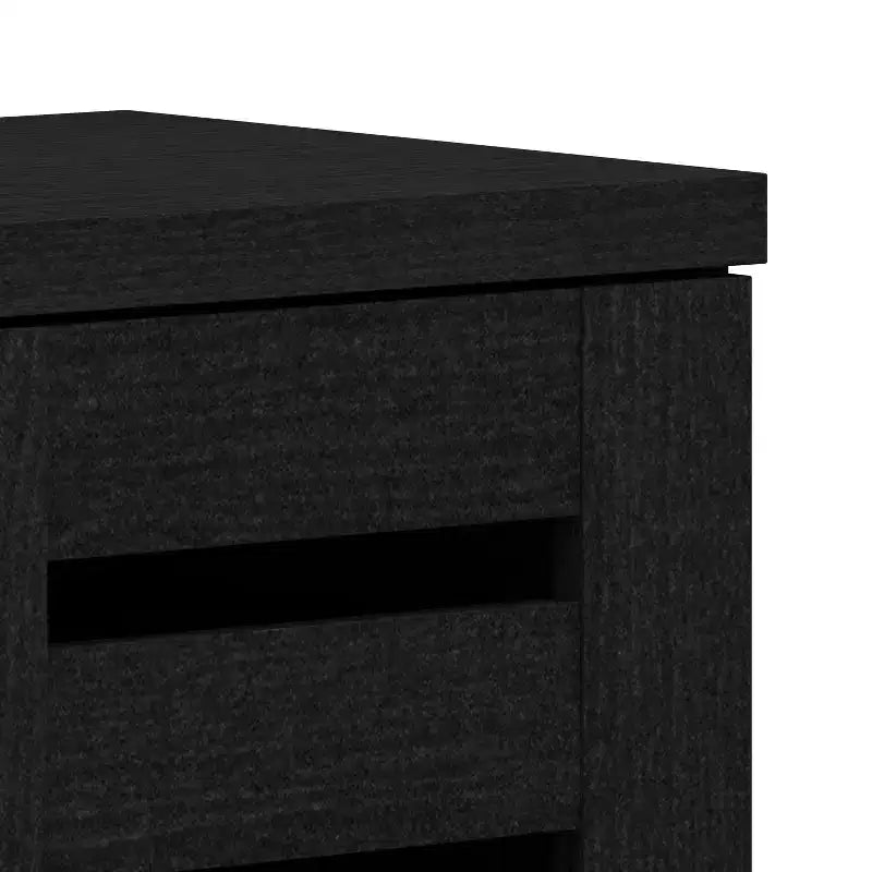 Meuble à chaussures 3 portes pour 16 paires de chaussures, avec étagères réglables.