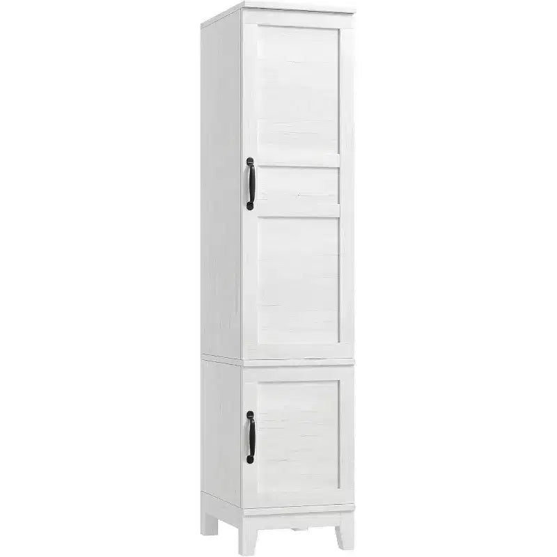 Armoire à double porte avec penderie ; armoire haute et étroite