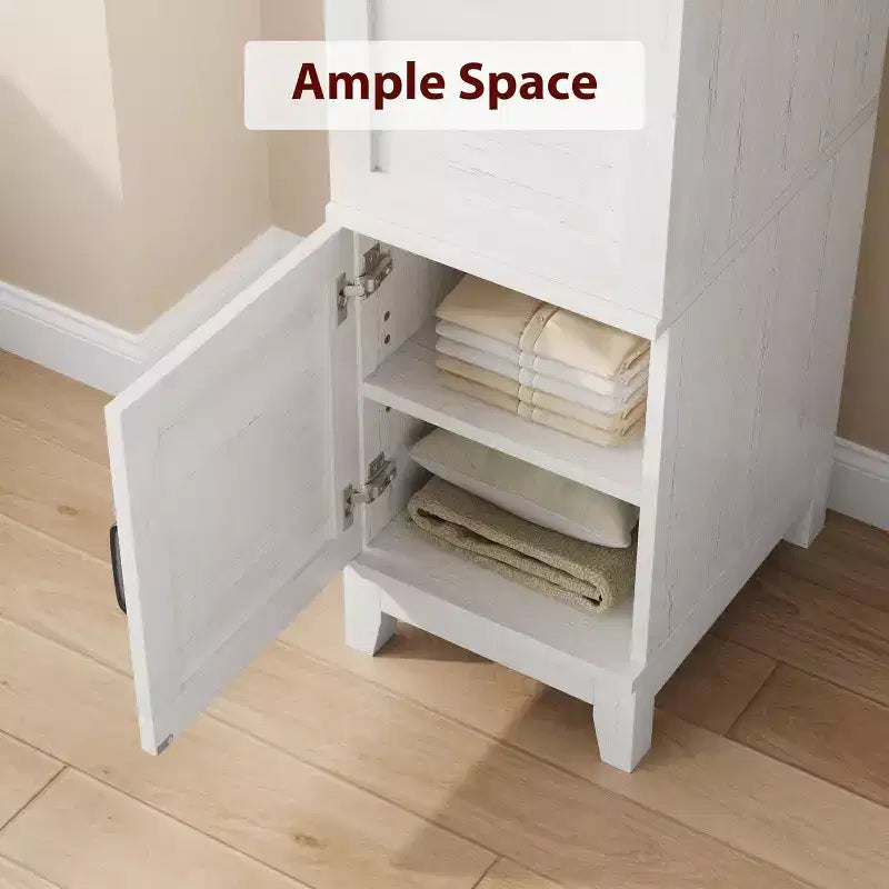 Armoire à double porte avec penderie ; armoire haute et étroite