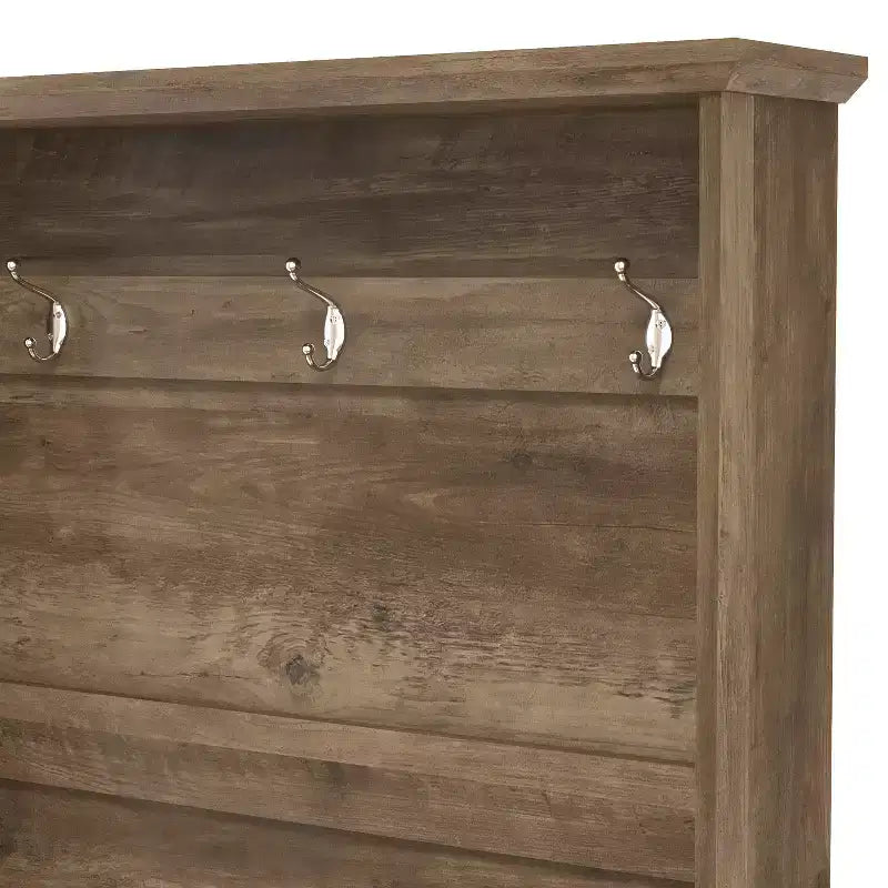 Porte-manteau avec banc et casier de vestibule miroir