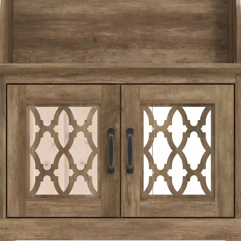 Porte-manteau avec banc et casier de vestibule miroir