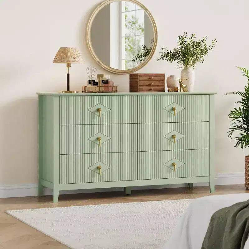 Armoire six tiroirs pour chambre à coucher avec tiroirs encastrés