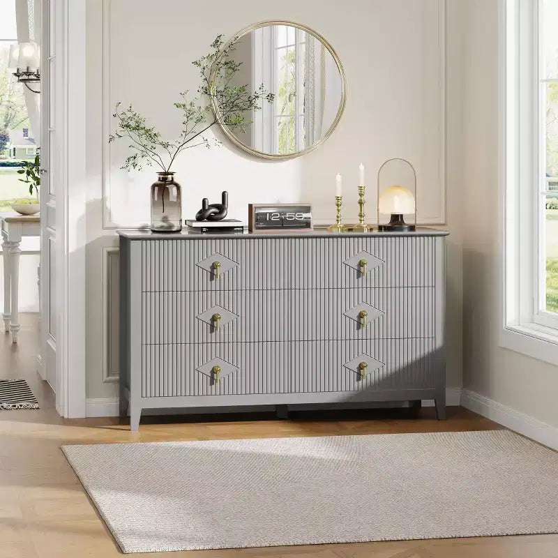 Armoire six tiroirs pour chambre à coucher avec tiroirs encastrés