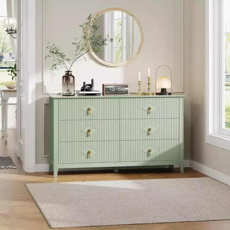 Armoire six tiroirs pour chambre à coucher avec tiroirs encastrés