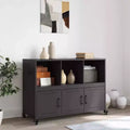 Buffet Acier laminé à froid noir Armoire moyenne Rectangulaire