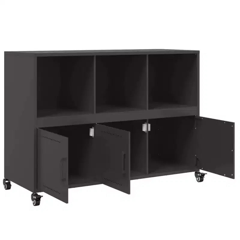 Buffet Acier laminé à froid noir Armoire moyenne Rectangulaire