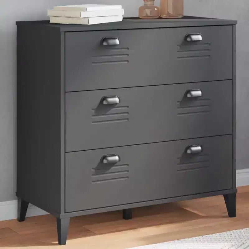 Meuble de Rangement à Tiroirs pour Salon en Pin Massif
