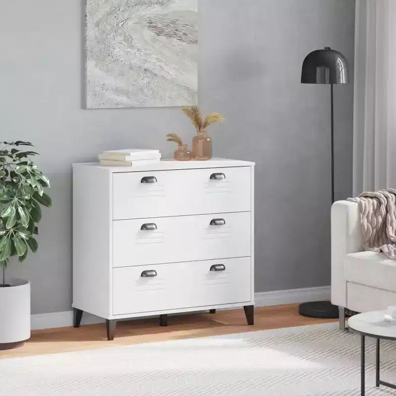 Meuble de Rangement à Tiroirs pour Salon en Pin Massif