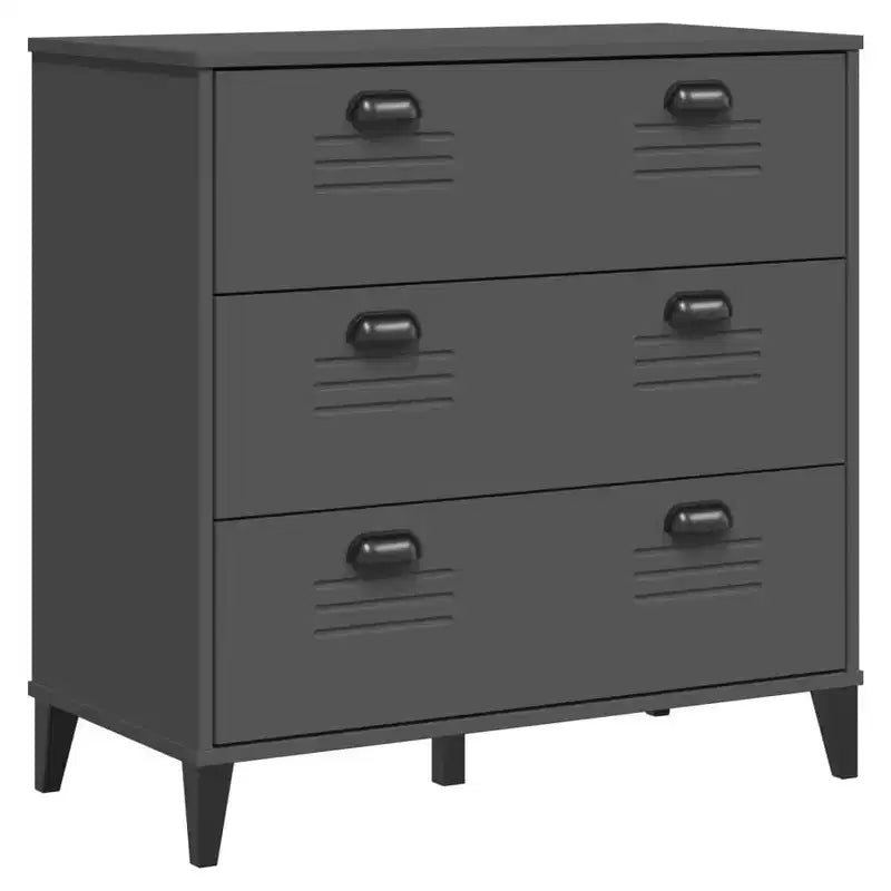 Meuble de Rangement à Tiroirs pour Salon en Pin Massif