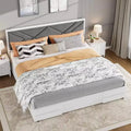 Upholstered Bed Frame; Tufted Design Soft Headboard; Wooden Slat Support; Mattress Foundation No Box Spring Needed; Stable & Quiet Full Bed Frame
