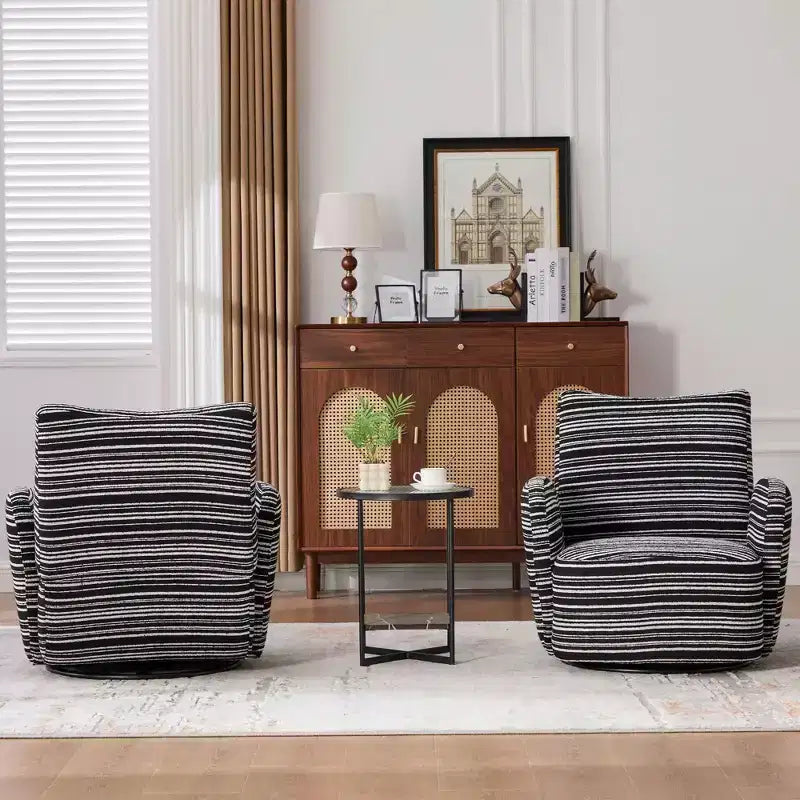 Chaise baquet pivotante en tissu de velours duveteux