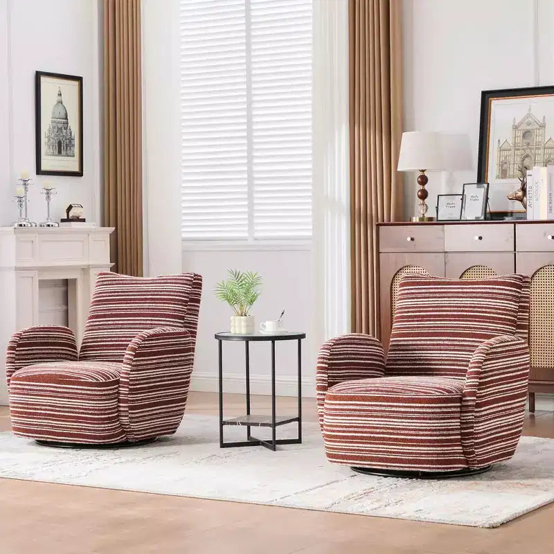Chaise baquet pivotante en tissu de velours duveteux