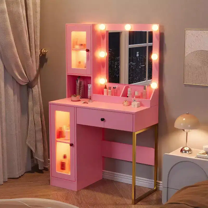 Coiffeuse moderne avec miroir et station de charge