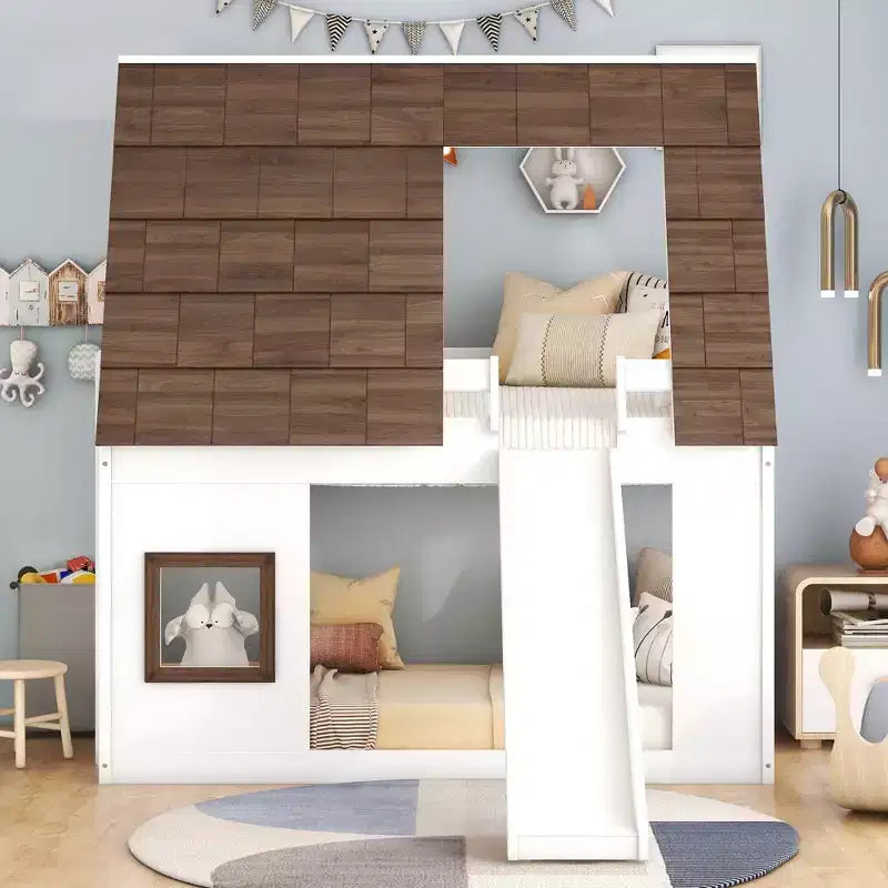 Lit mezzanine amusant pour chambre d'enfant avec échelle