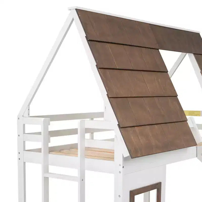 Lit mezzanine amusant pour chambre d'enfant avec échelle