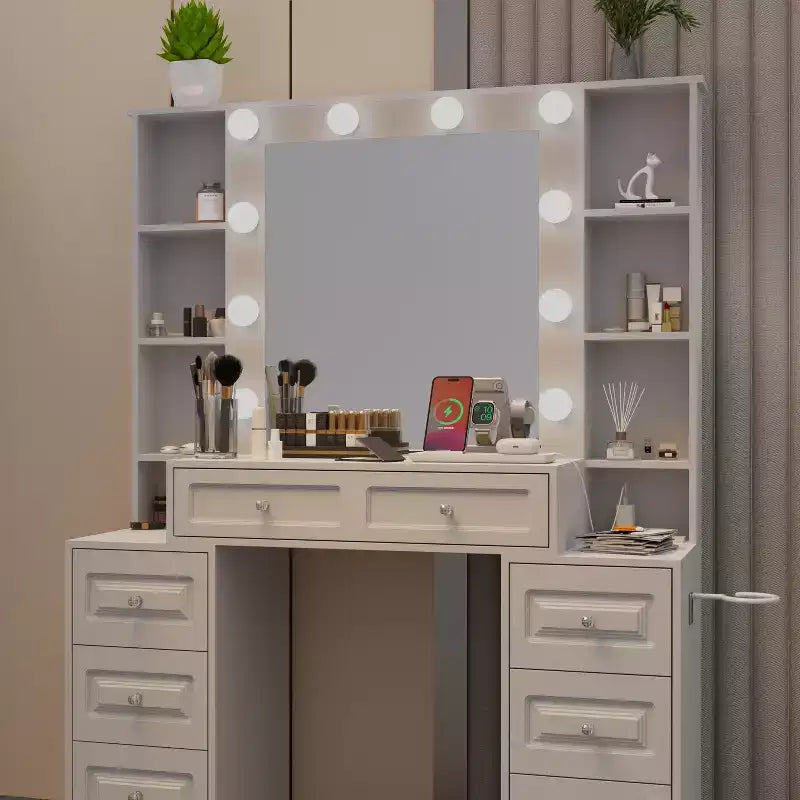 Coiffeuse miroir moderne