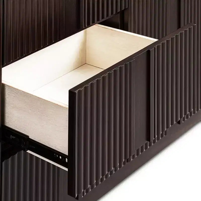 Buffet en bois massif de style bohème moderne