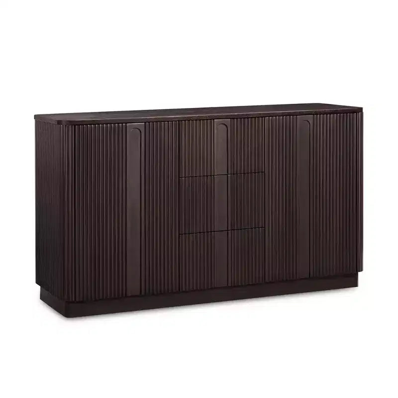 Buffet en bois massif de style bohème moderne