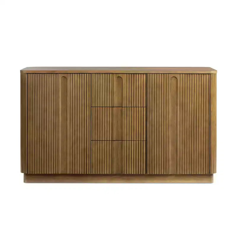 Buffet en bois massif de style bohème moderne