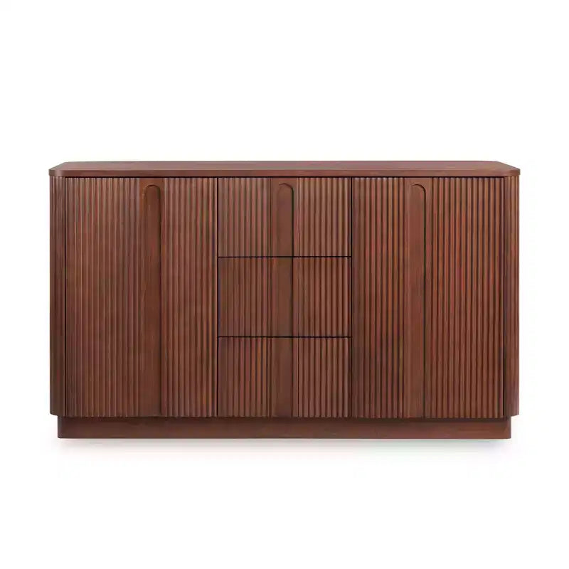 Buffet en bois massif de style bohème moderne