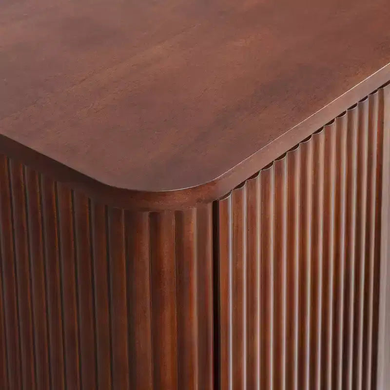 Buffet en bois massif de style bohème moderne