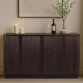 Teamson Home Potomac Modern Boho Solid Wood Sideboard with 3 Drawers; 2 Doors; Adjustable Shelf; & Push to Open Storage