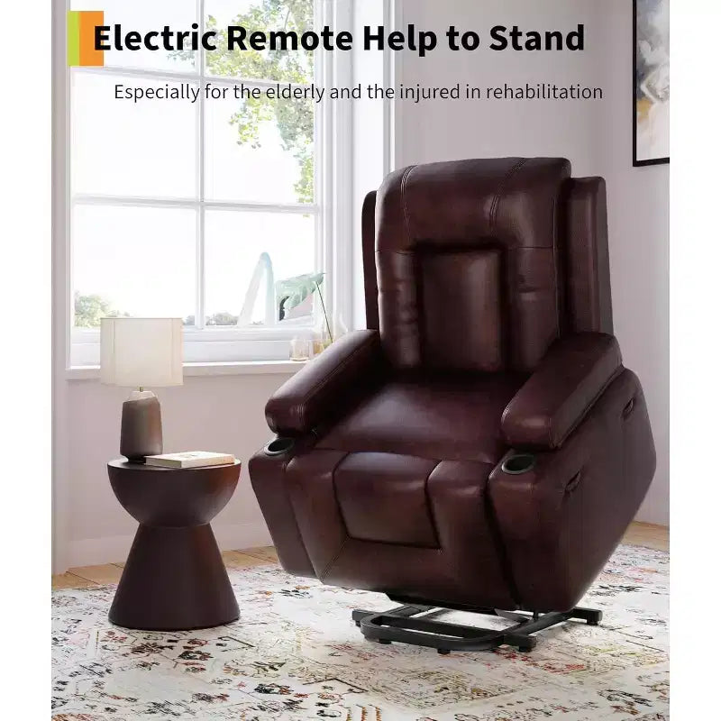 Fauteuil inclinable électrique releveur très grand format