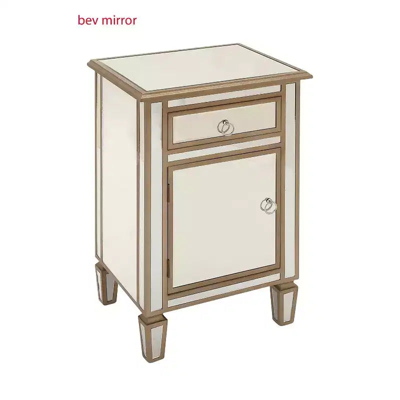 Petite armoire de toilette élégante en verre, beige
