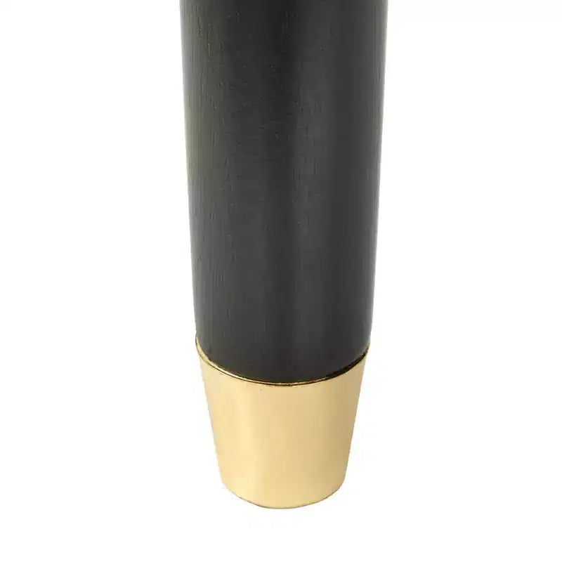 Bahut décoratif moderne de style médiéval, bois noir/noyer